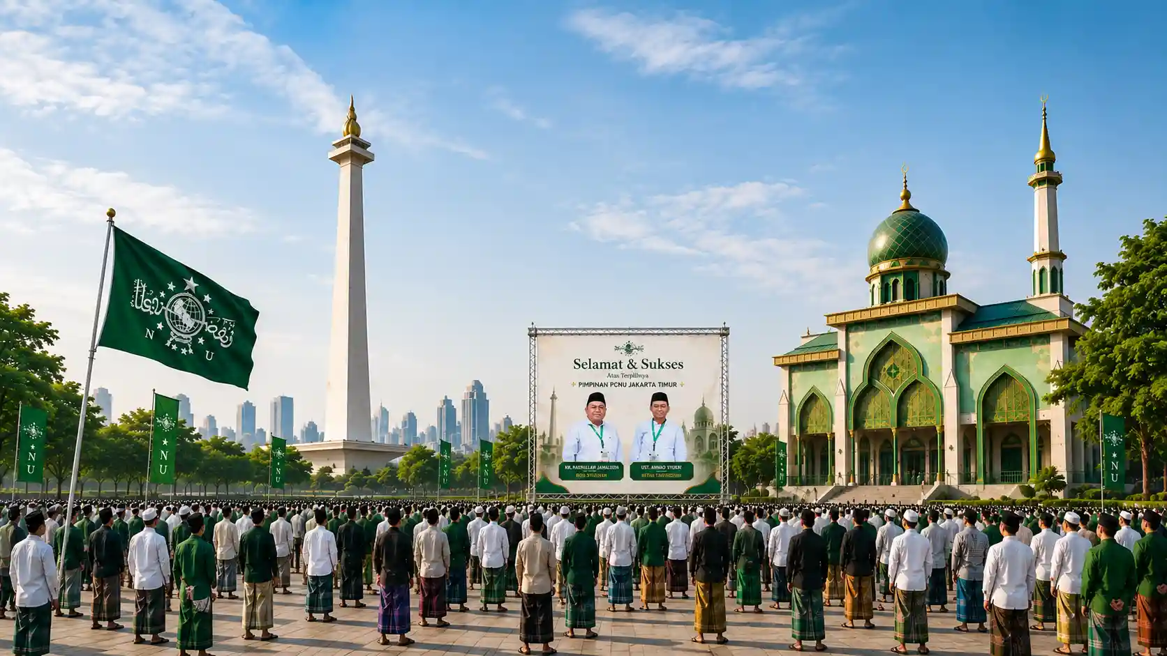 Kebersamaan pengurus dan warga PCNU Pengurus Cabang Kabupaten Aceh Barat